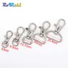 100pcs/lot Matel Snap Hooks Rotary Swivel For Backpack Webbing 8.9mm-25.4mm Nickel Plated Lobster Clasps