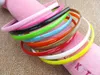 Gros-Livraison gratuite 100pcs / lot Bandeau en plastique Fashion Plain Girl Plastic Hair Band Bandeau avec dents