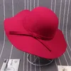 womens winter hats For Women Cap Lady Wide Brim Wool Felt Bowler Fedora Hat Floppy Hats For Women7868514