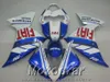 7 Gratis Gifts Plast Fairing Kit för Yamaha R1 2009-2011 2012 2013 Blue White Bodykits YZF R1 Fairings Set 09-13 Ha6