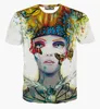 FG 1509 nuovo stile Harajuku Art body painting delle donne degli uomini stampato 3d maglietta nuovo Harajuku moda t-shirt Supera i t