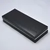 Monte Black Leather Pencil Cases For M Luxury Fountain Ballpoint Roller Ball Pens Box With Paper Warranty Manual