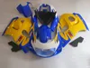 Kit de carenagem de alta qualidade para SUZUKI GSXR600 GSXR750 1996-2000 GSX-R 600/750 96 97 98 99 00 carenagem amarelo azul GB5