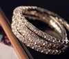 New Free Ship Silver Plated Spring 1-Row Line Clear Rhinestone Crystal Tennis Bracelets