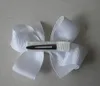 Hot Selling 50pcs / Parti 3 tum Söt Tjejer Hårtillbehör Hårbågar Hår Klämma Grosgrain Ribbon Bows HD3298