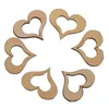 100-Pack wood Heart wedding decoration party ornament laser hallow touchlove heart decor Home Wedding Stage Prop