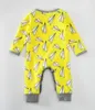 Nouveau-né barboteuse enfants vêtements à manches longues papier avion imprimé barboteuse bébé garçons filles vêtements combinaison chapeau 2 pièces bébé tenues printemps automne