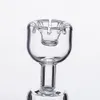 SUPER PROMOTION Squear head Daisy style domeless quartz nail with 8 splits for glas bong dab rigs1476812