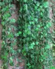 2.5 متر الاصطناعي نباتات اللبلاب ليف جارلاند فاين الزهور وهمية الخضرة ديكور المنزل البلاستيك الاصطناعي زهرة الروطان الخضرة سيروس