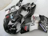 Kit de carenagem ABS para SUZUKI GSXR600 GSXR750 1996 1997 1998 1999 2000 bodykits GSXR600 / 750 96-00 branco preto Conjunto de carenagens de plástico Ocidental GB38