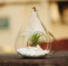 New Arrive Water Tear Drop Glass Hanging Planter Container Vase Pot Terrarium Decoration