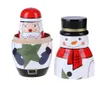 Houten Matryoshka-poppen Baby Toy Nesting Poppen Mooie Kerstmis Sneeuwman Santa Claus Beeld Russische Dolls Kids Gift