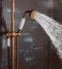 Gül altın renk Yağış duş bataryası mikser dokunun elduşlu duvara monte