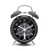 Large 4-inch metal muted creative alarm clock with night-light double-bell lazy luminova alarm clock