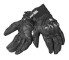 DUHAN Gants en cuir de moto Gants à doigts complets pour hommes Gants de course tout-terrain en fibre de carbone Gants de moto Résistance aux chutes M L X325W