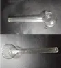 proste szklane rury palenia 14 cm przezroczyste przezroczyste szklane palniki oleju wodnego