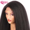 Brazilian Kinky Straight Wig Full Lace Human Hair Wigs for Black Women Pre Plucked with Baby Hair