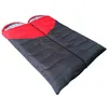 Love Heart Couple Folding Camping Sleeping Bag Rectangular Double Contrast Color Backpacking Sleeping Bag Travel Gear Hiking Supplies SK415