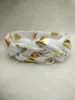 20 st Baby Keltische Kruis Knoop Golf Point Turban Hoofdband Katoen Twisted Head Wraps Girl Leuke Twist Geknoopt Hot Stamping Gouden Wave Dot FD6580