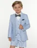 Tuxedos de mariage trois pièces pour garçons et adolescents, costumes sur mesure pour enfants, vêtements de cérémonie de mariage, pantalons courts 3644479