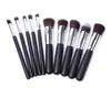 10st Makeup Brushes 10st Professional Cosmetic Brush Kit Nylon Hair Wood Handle Eyeshadow Foundation Tools3384284