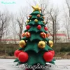6m alta gigante publicidade inflável modelo de árvore de Natal com ornamentos para exibição de promoção e decoração ao ar livre