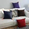 Söt Pompon Cushion Cover Solid Colors 45cm Throw Pillow Case Red Coffee Coojines For Chair Decorative Pom Sofa Almofada5873920