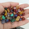 200g Natural Genuine Tumbled Gemstone Multi Color Fancy Jasper India Agate Rondelle Colorful Rock Mineral Agate for chakra healing4195803