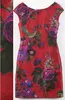 Fashion Flower Print Femmes Robe fourreau Robes sans manches 011531