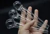 Dropper style Great Pyrex Thick Clear Glass Oil Burner pipe Clear Glass Oil Burner Glass Tube Oil Burning Pipe somking pipes water pipes