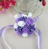 7cm Creative artificial Wrist Flower Bridesmaid Sisters hand flowers Artificial Bride Flowers Wedding Decoration Flower