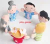 180pcslot Velvet Family Finger Puppet 6 people Cloth toy helper doll Soft Plush Educatfor dolls5792011