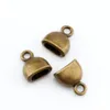 Heiß ! 100 STÜCKE Antike Bronze Zink-legierung Cup Cord Endkappe Stopper 10x13mm DIY Schmuck