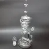 bongs water pipes Recycler hookahs spiral tall recycler rig with inline perc rig glass new glass bongs for smoking glass pipes
