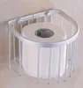 De nieuwe ruimte aluminium badplank toiletpapier handdoek doos met handdoekenrek toiletpapier mand badkamer hanger