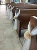 Decorações de casamento de tule capas de cadeira faixas cenários de casamento decorações de banco arco feito sob encomenda 150cm de largura 100m de comprimento 5788087