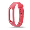 Bracelet de poignet en silicone coloré en gros Bracelet de remplacement double couleur pour Original Miband 2 Xiaomi Mi band 2 Bracelets