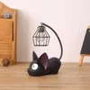 Zakka gato mágico mercearia Nightlight Início Mobiliário ornamentos de artesanato criativo de resina