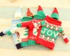 High qulity Christmas decorate red wine beer knitting sweater bottle sets cover family hotel Restaurant used