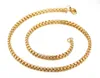Anne Kız Arkadaşı Için en iyi Hediye Sıcak satış Paslanmaz çelik Altın Kare Rolo Link zinciri Kolye Kadın Moda Takı 4mm 20 ''