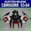 Chaud! Moulage par injection étoiles blanches adaptées au carénage HONDA CBR 600RR 2003 2004 cbr600rr 03 04 bodykits GW6A