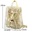 Korean Candy schoolbag Beach bags girls jelly color lucency Lady Backpack kids Children casual