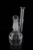 Mangueira de mão soprada pequena bong mini tubo de água bubbler de bolso de vidro plataformas de óleo de vidro de 14 mm unha