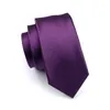 Fast Purple Tie Hankerchief Mankietki Zestaw Jacquard tkane męskie fioletowe remis robota biznesowa formalne spotkanie Wedding Speisure1911428