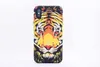 Nieuwe merkdieren Lion Wolf Owl Pattern Hard Back Phone Case voor iPhone X Gloed in de Dark Luminous Forest King TPU Case