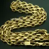 18K 18CT Gold Filled Men's 3.5mm width 59cm Length Chain Necklace N286