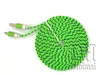 1M 2M 3M Fabric Braided Noodle Flat Charging USB Wire Nylon Sync Cloth Woven Universal Micro USB Cable For Samsung S4 HTC