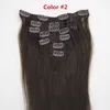 Brazilian Hair Clip In Hair Extensions 20" Clip In Human Hair Extensions #613 Blonde Human Hair Clip In Extensions 260g