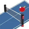 格納式Ping Pongネットラックの交換台テニスネットと記憶袋付きのポストセット