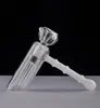 Clear Glass Hammer 6 Arm Perc Glass Percolator Bubbler Smoking Pipes Tobacco Pipe Showerhead Perc176s5196591